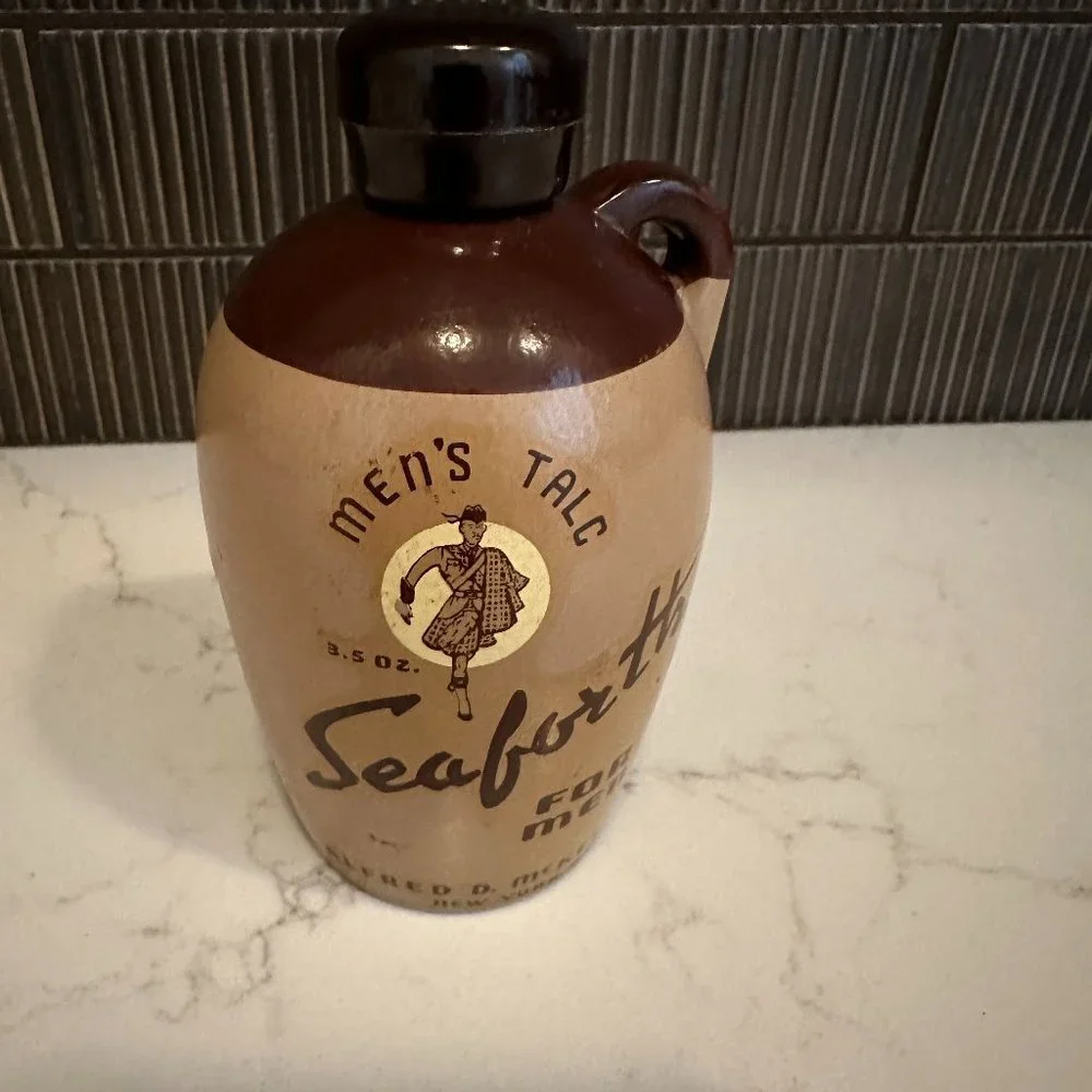 Vintage Seaforth for Men Stoneware Talc Jug